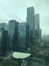 全玻璃加铝板设计 无缝连接公园 现代建筑 毛坯房