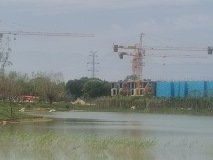 绿城·桃李湖樾实景图在建工地