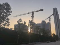 武汉城建万科云泊江岸实景图在建工地