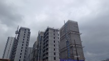 滨建潮映府实景图在建工地