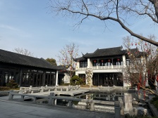 大花园中式合院别墅,双层地下室,带电梯,10m大开间