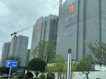运达大泽湖6月在建工地东向实景