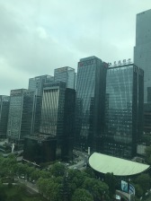 江北嘴无缝连接公园 玻璃加铝板外立面,现代建筑