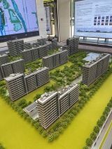 璟贤瑞庭实景图沙盘图